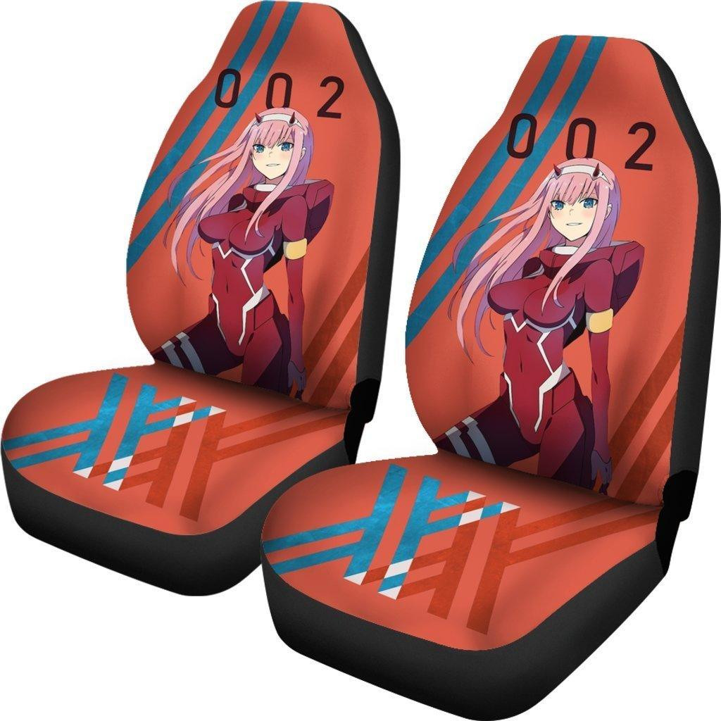 Darling In The Franxx Zero Two Car Seat Covers Custom Anime car Gift Accessories