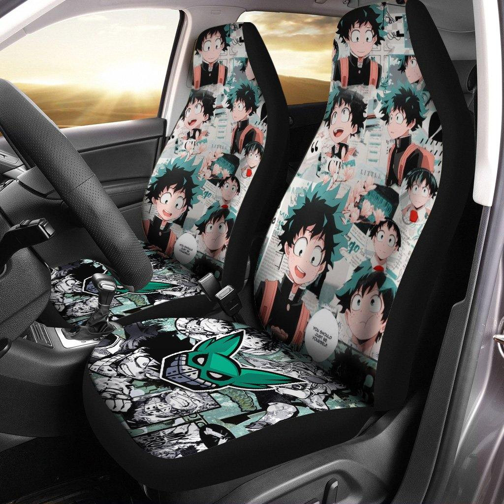 Deku Manga Car Seat Covers Anime My Hero Academia Fan Gift