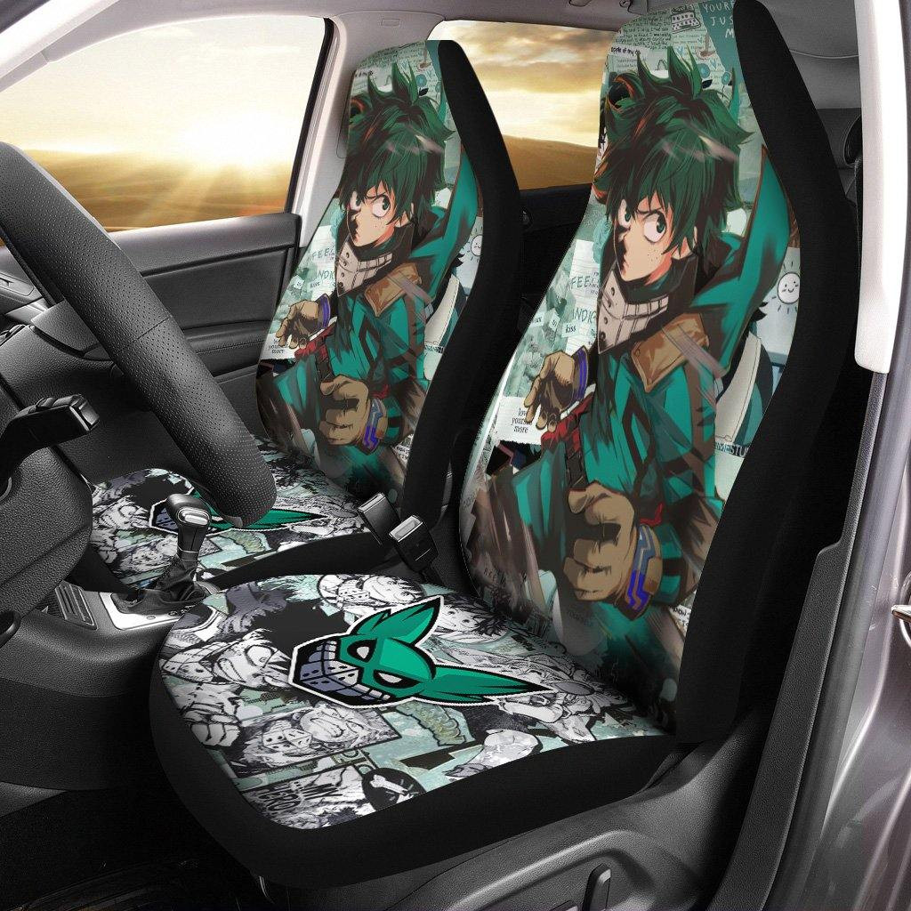 Deku Manga Cool Car Seat Covers Anime My Hero Academia