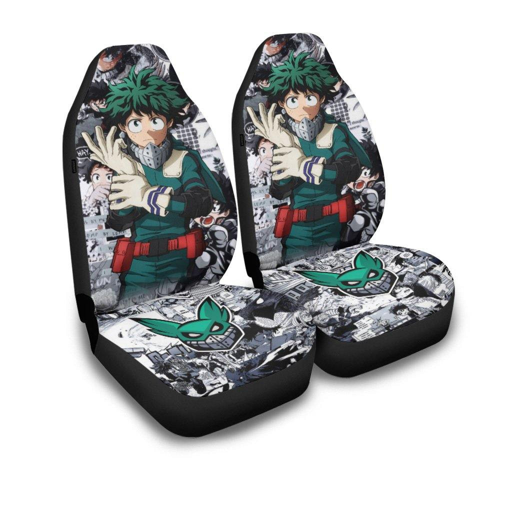 Deku Manga Mix Anime Car Seat Covers Anime My Hero Academia
