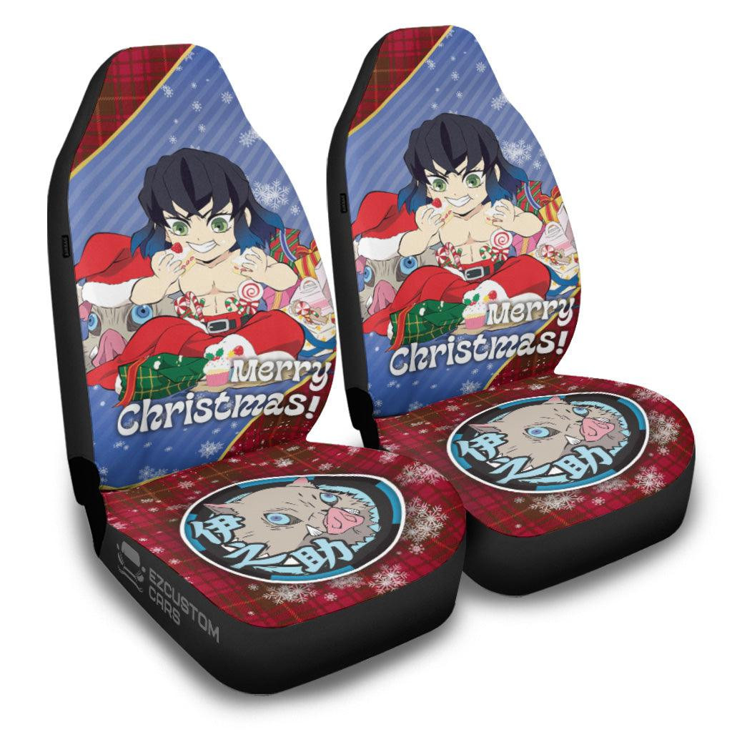 Demon Slayer Anime Car Seat Covers Inosuke Hashibira Christmas