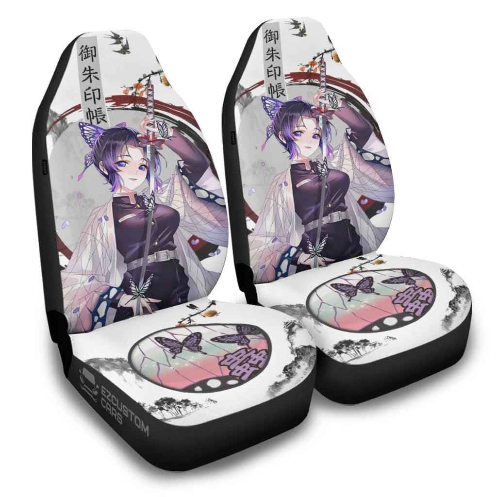Demon Slayer Anime Car Seat Covers Shinobu Japanese Style