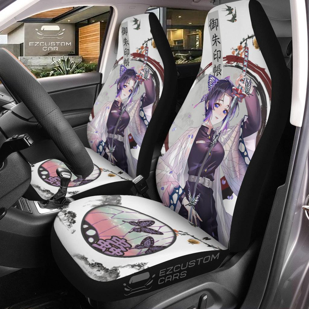 Demon Slayer Anime Car Seat Covers Shinobu Japanese Style