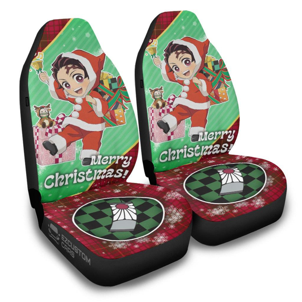 Demon Slayer Anime Car Seat Covers Tanjiro Kamado Christmas
