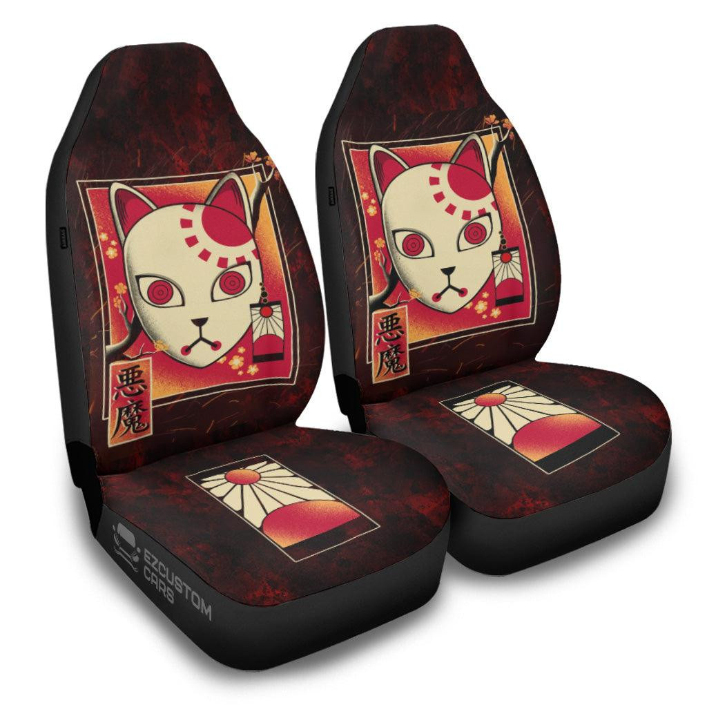 Demon Slayer Car Seat Covers Anime Car Decor