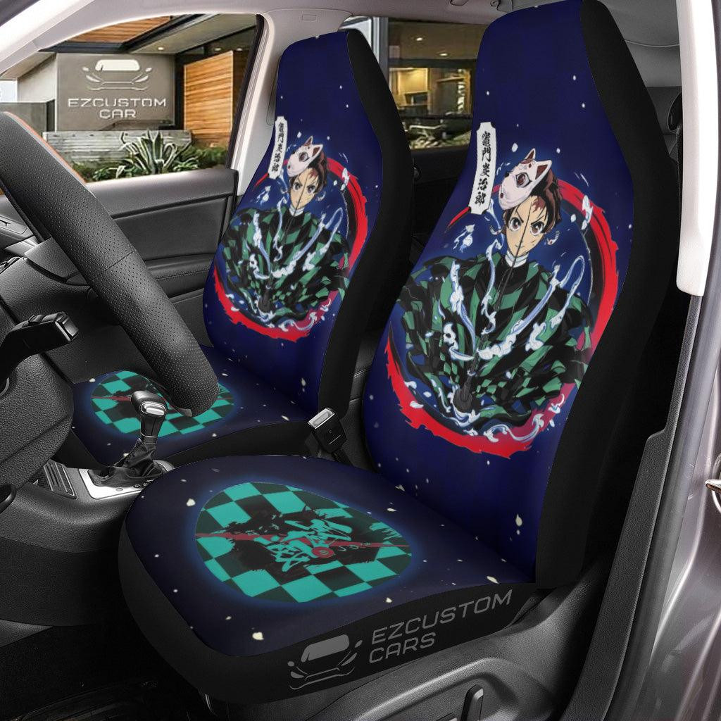 Demon Slayer Car Seat Covers  Tanjiro Water Breathing