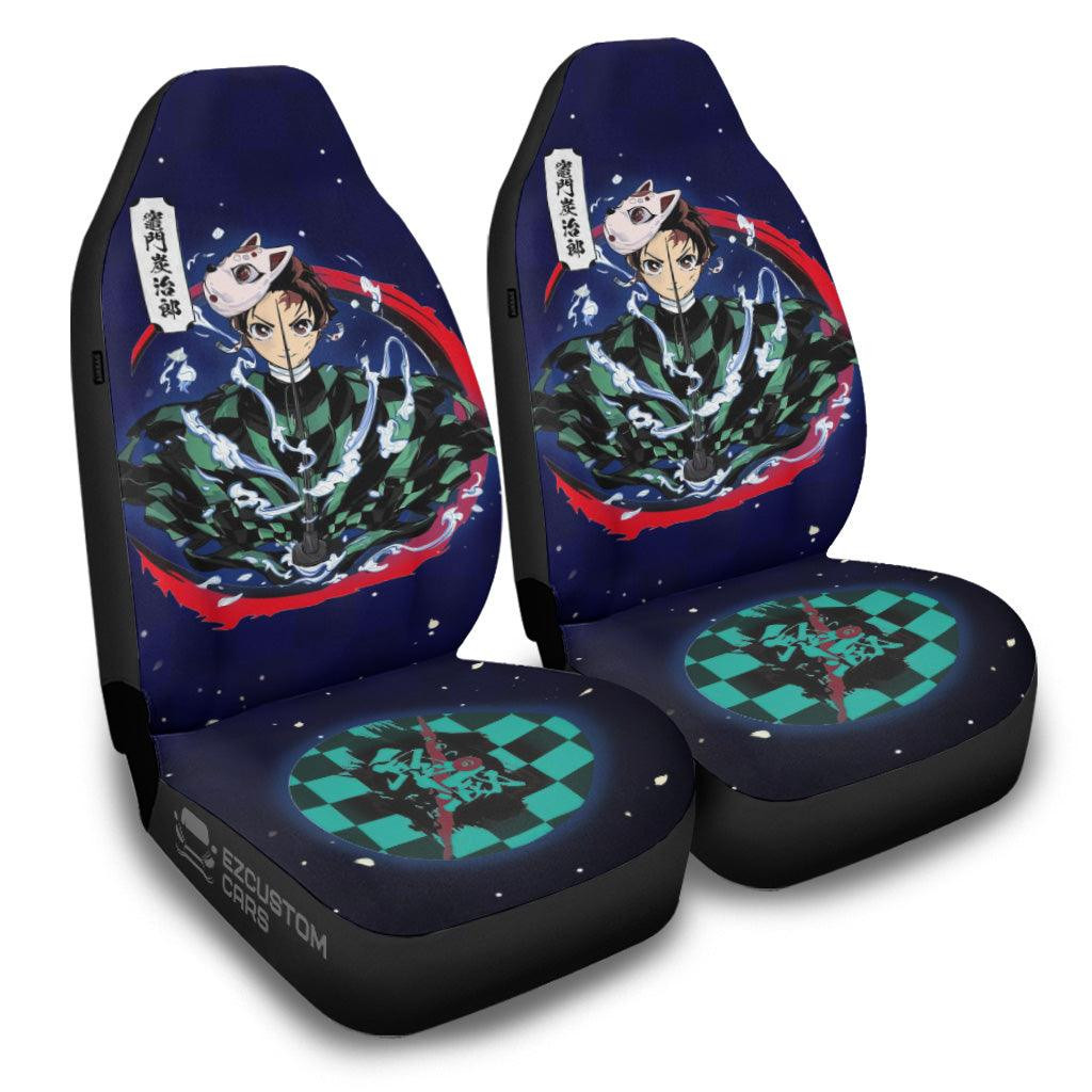 Demon Slayer Car Seat Covers  Tanjiro Water Breathing