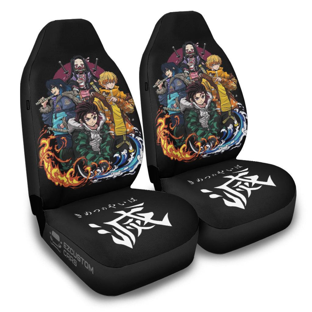 Demon Slayer Kimetsu No Yaiba Anime Car Seat Covers