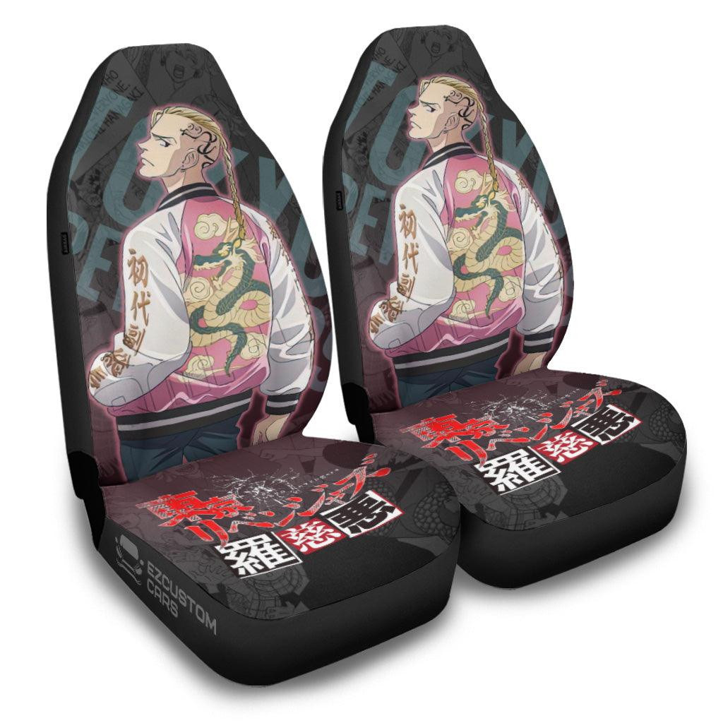 Draken Car Seat Covers Custom Anime Tokyo Revengers Car Accessories