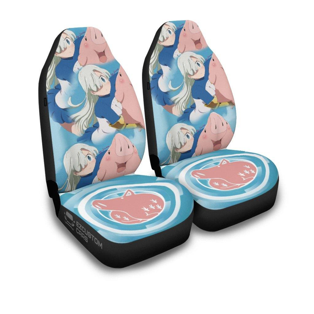 Elizabeth Liones Car Seat Covers Seven Deadly Sins