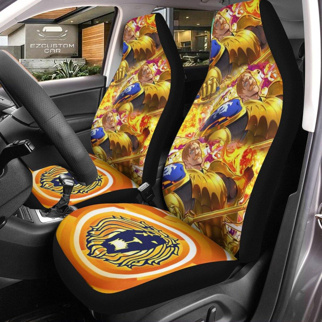 Escanor Car Seat Covers Seven Deadly Sins
