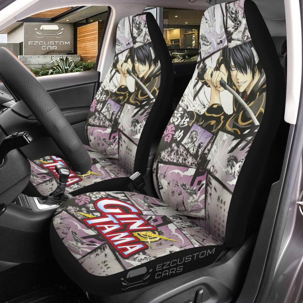 Gintama Takasugi Shinsuke Car Seat Covers Mixed Manga Style