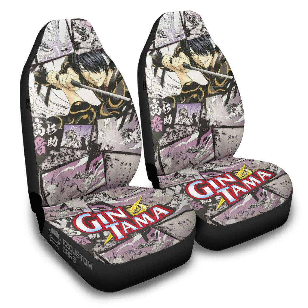 Gintama Takasugi Shinsuke Car Seat Covers Mixed Manga Style