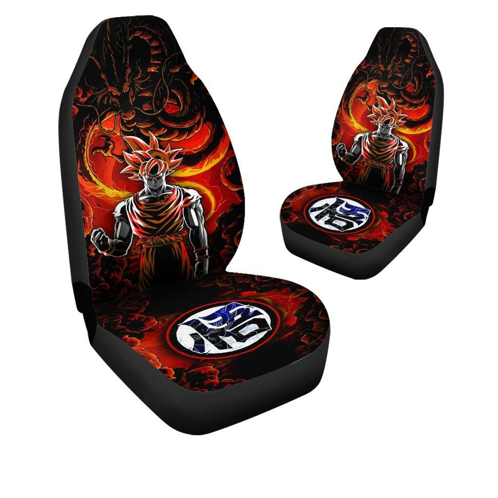 Goku and Shenron Car Seat Covers Dragon Ball Z Anime Car Seat Covers