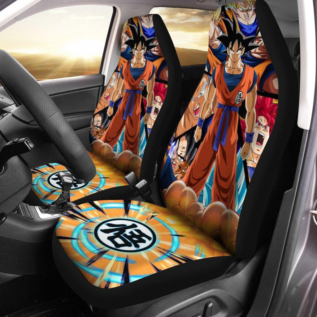 Goku Car Seat Covers Dragon Ball Z Car Accessories Custom Anime