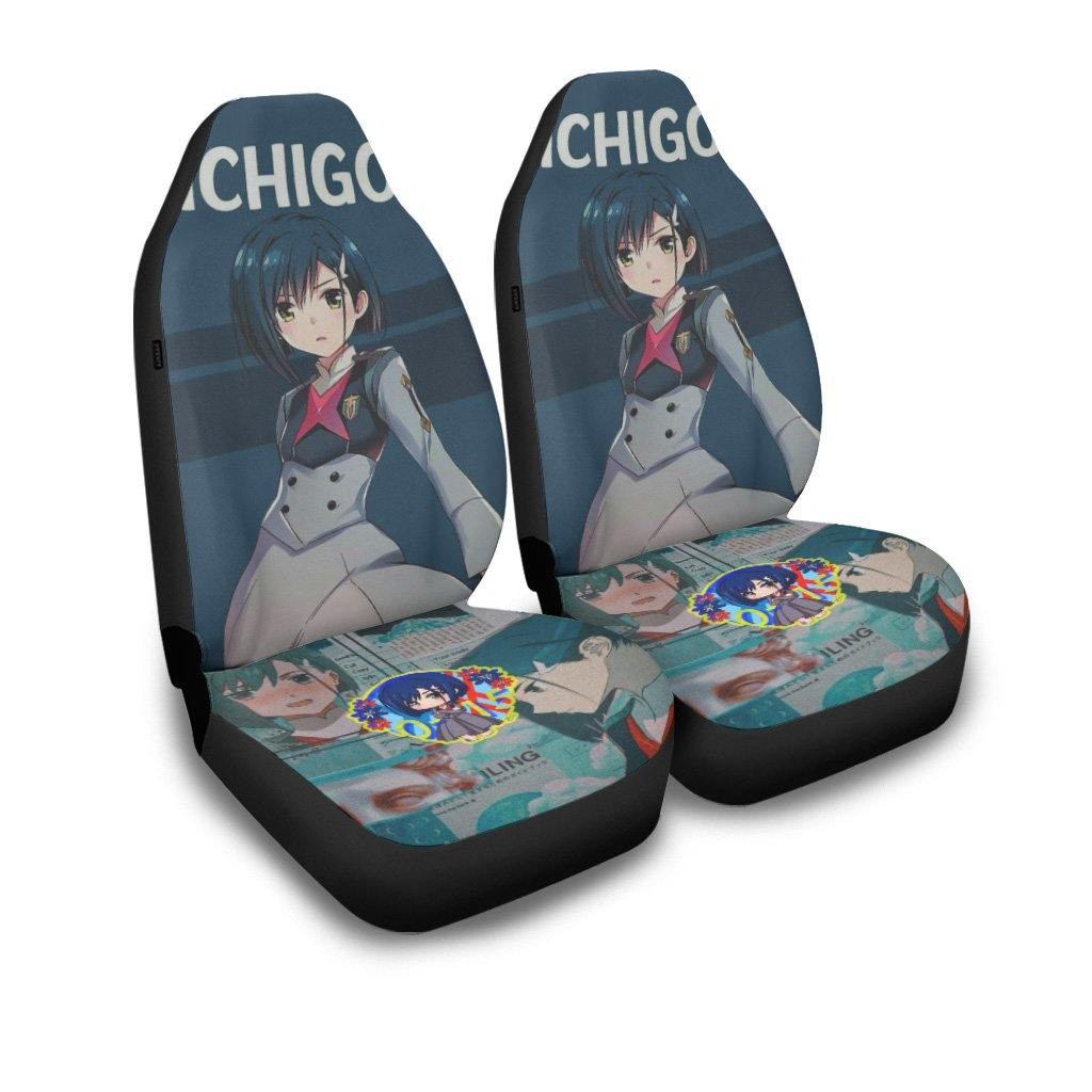 Ichigo Darling In The Franxx Anime Car Seat Covers Fan Gift