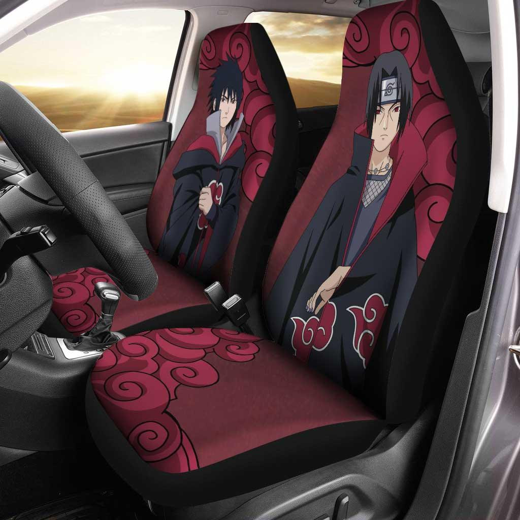 Itachi and Sasuke Car Seat Covers Naruto Anime Car Decor Custom Anime