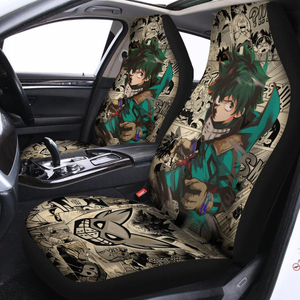 Izuku Midoriya Mix Manga Car Seat Covers Anime My Hero Academia