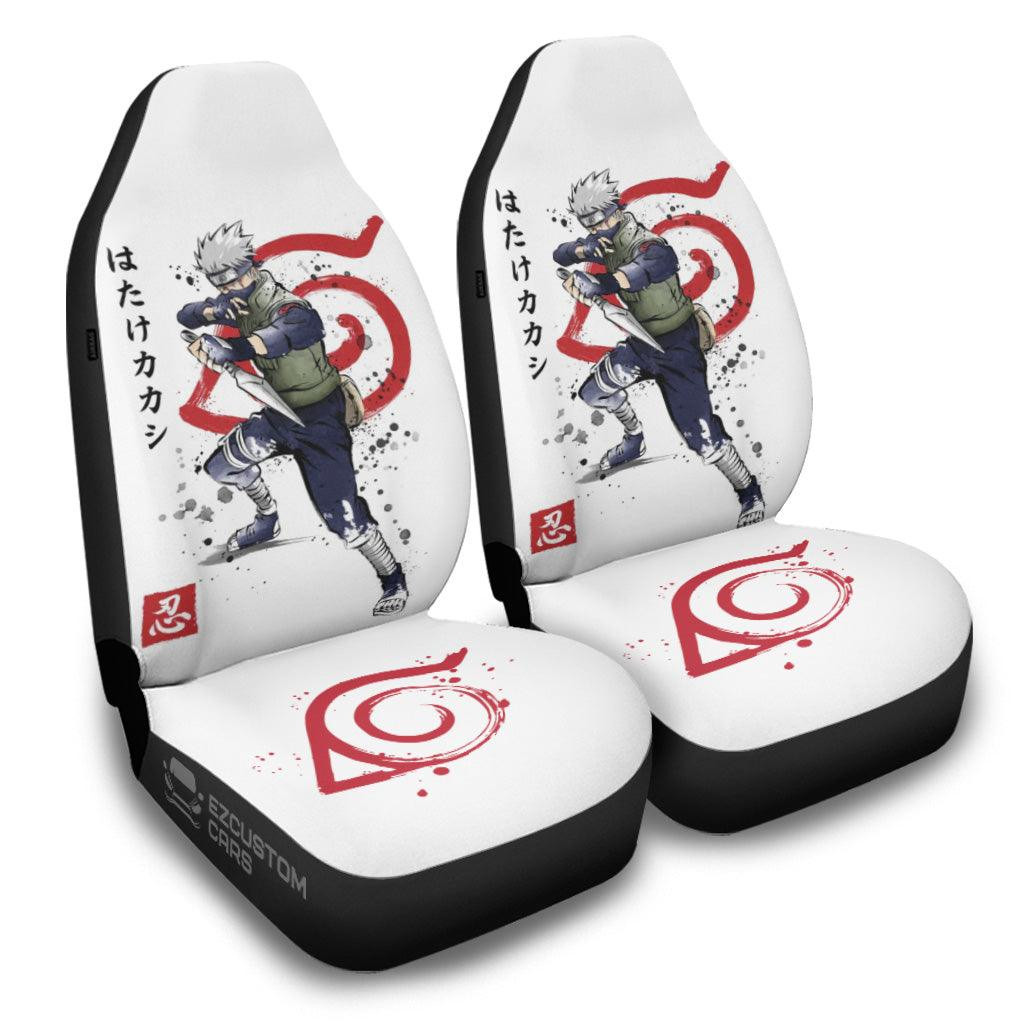 Kakashi Hatake Car Seat Covers Naruto Anime Car Decor Sensei Mask