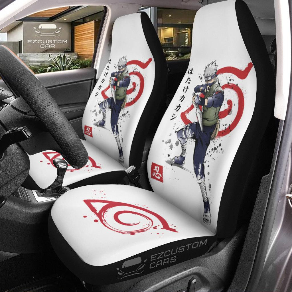 Kakashi Hatake Car Seat Covers Naruto Anime Car Decor Sensei Mask