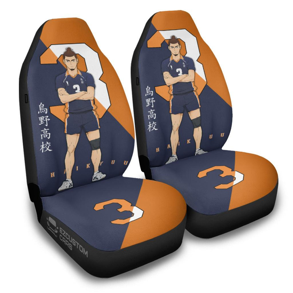 Karasuno High Asahi Haikyuu Anime Car Seat Covers