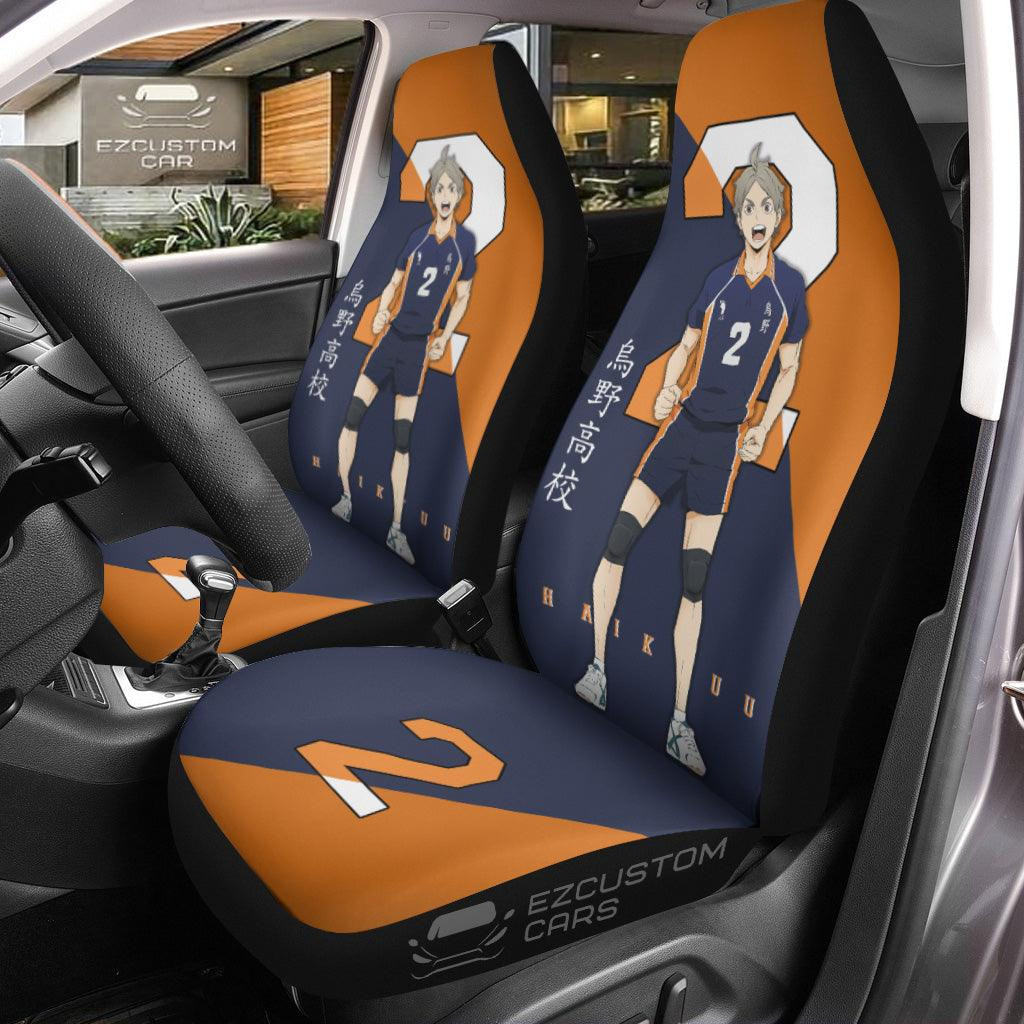 Karasuno High Sugawara Haikyuu Anime Car Seat Covers