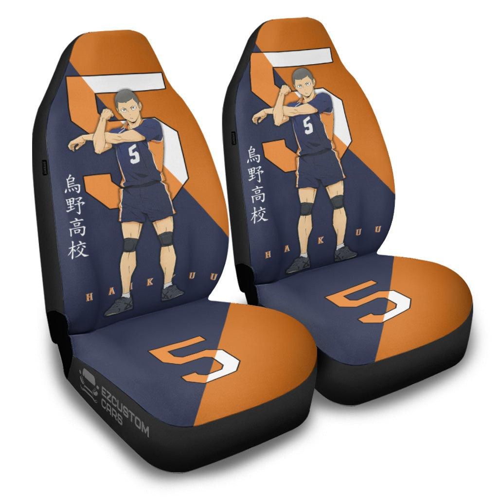 Karasuno High Tanaka Haikyuu Anime Car Seat Covers