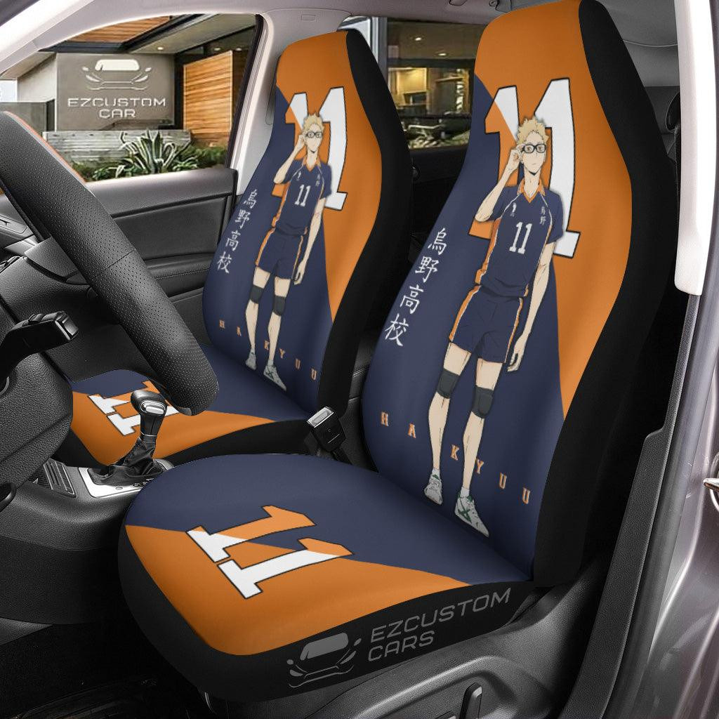 Karasuno High Tsukishima Haikyuu Anime Car Seat Covers
