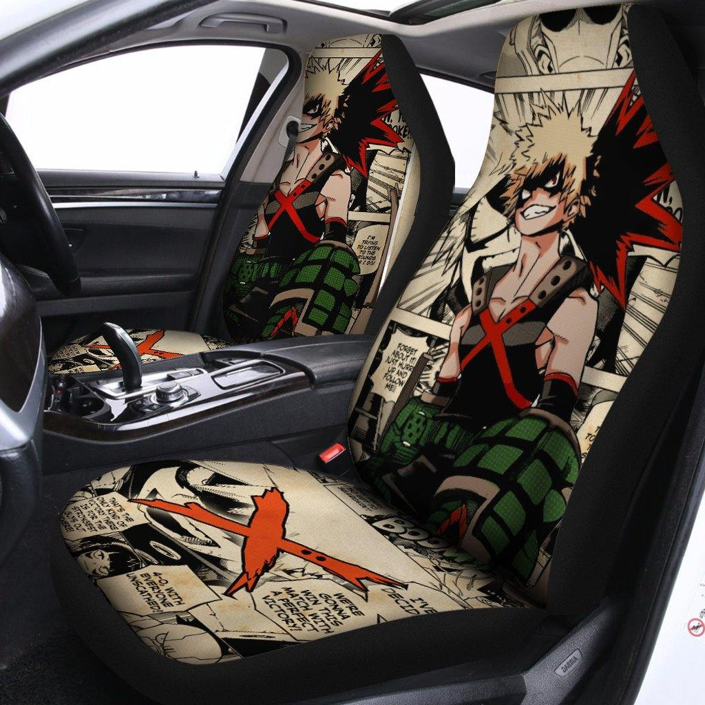 Katsuki Bakugo Mix Manga Car Seat Covers Anime My Hero Academia