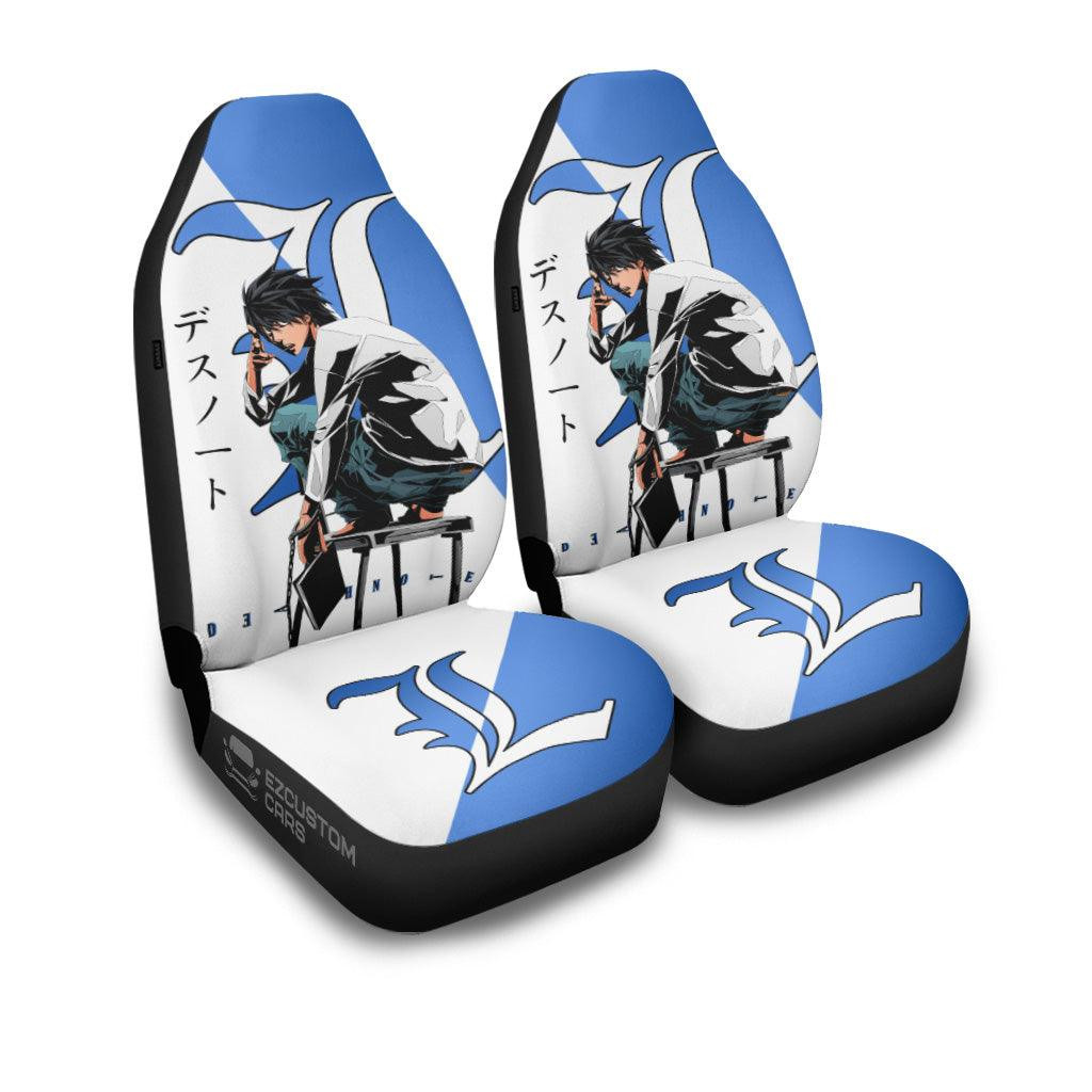 L Lawliet Car Seat Covers Death Note Anime Car Accessories