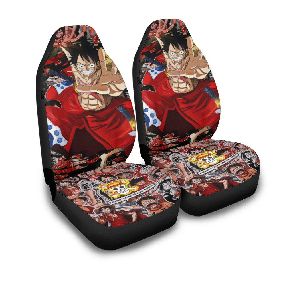 Luffy Custom Car Seat Covers One Piece Anime Car Accessories