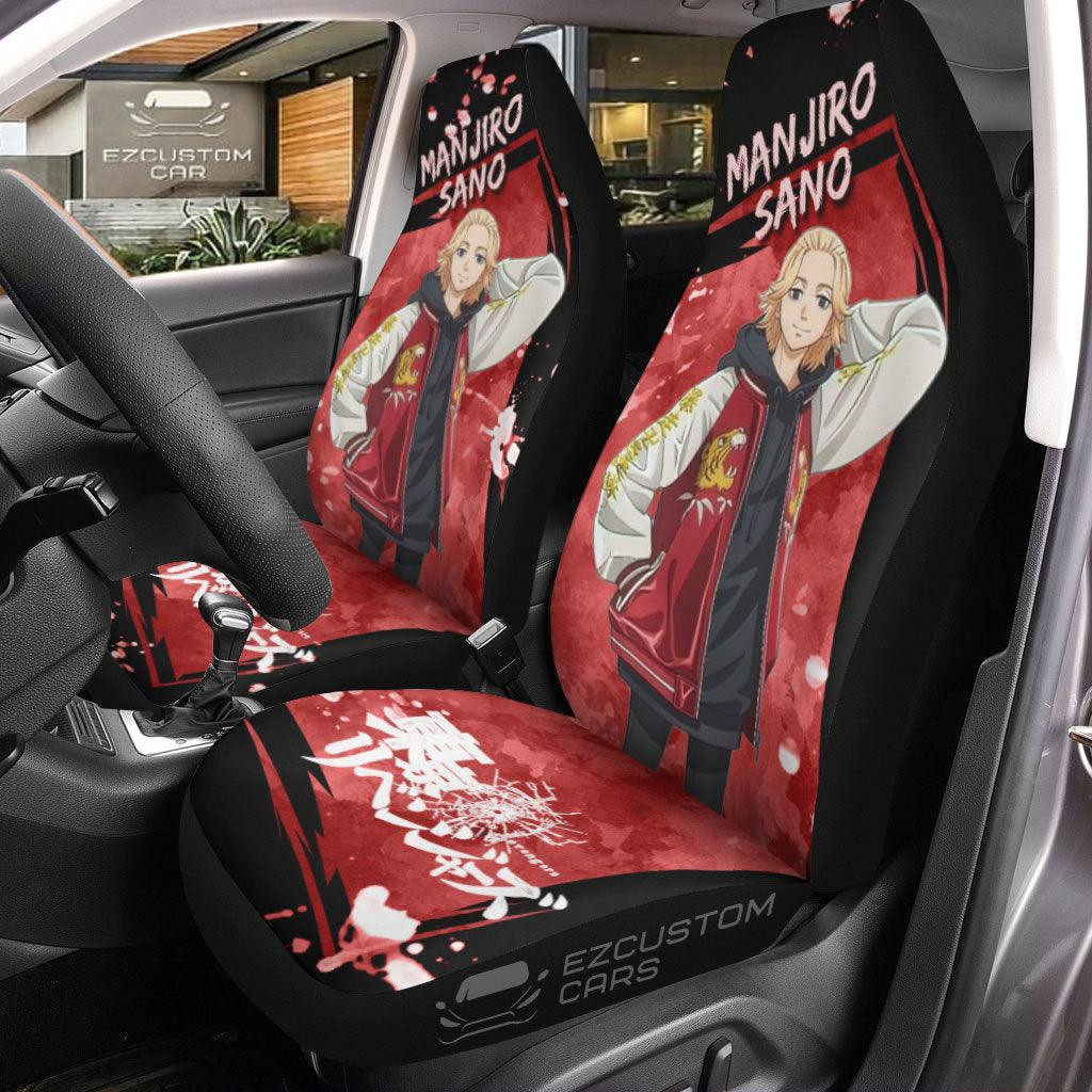 Manjiro Sano Car Seat Covers Custom Anime Tokyo Revengers Car Accessories