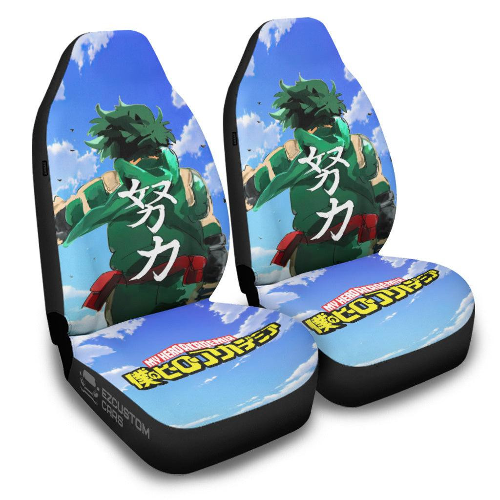 Midoriya Izuku Car Seat Covers Custom Anime My Hero Academia Car Accessories