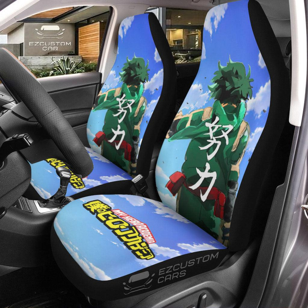Midoriya Izuku Car Seat Covers Custom Anime My Hero Academia Car Accessories
