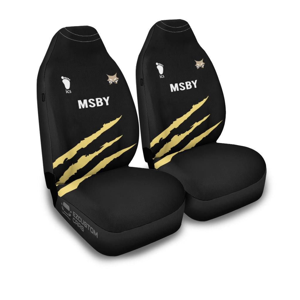 MSBY Black Jackal Car Seat Covers Haikyuu