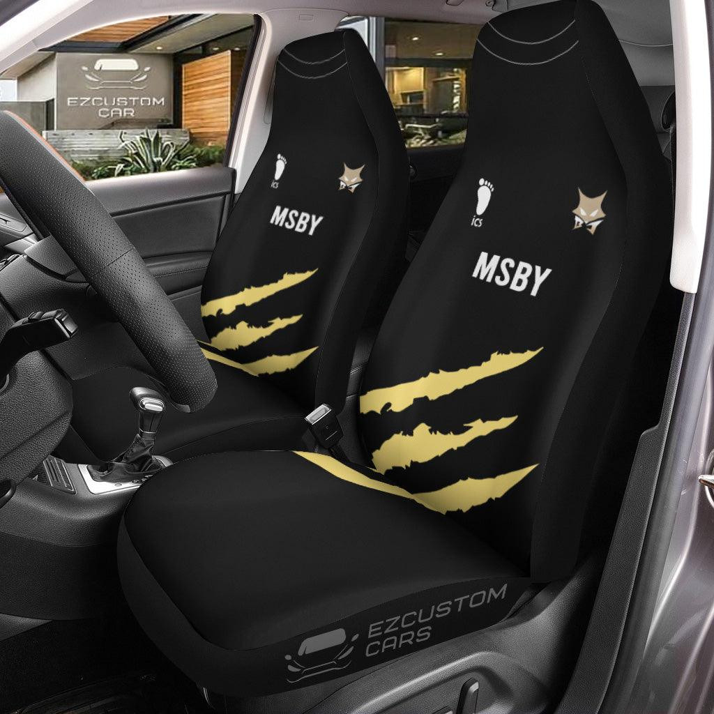 MSBY Black Jackal Car Seat Covers Haikyuu