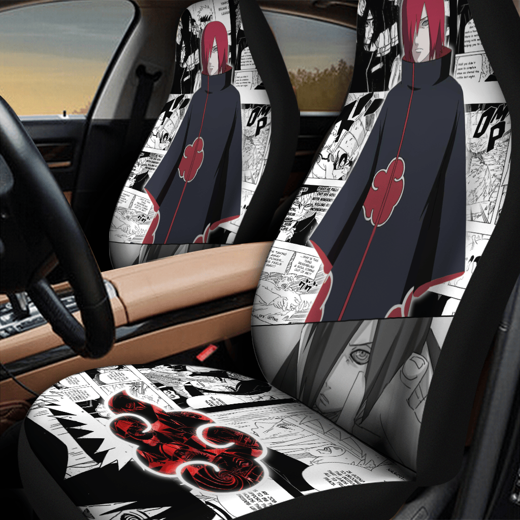 Nagato Akatsuki Naruto Shippuden Car Seat Covers Anime Car Decor