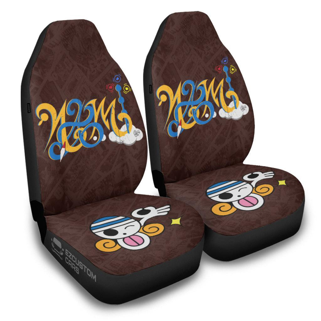 Nami Car Seat Covers Custom One Piece Nami Flag Car Accessories