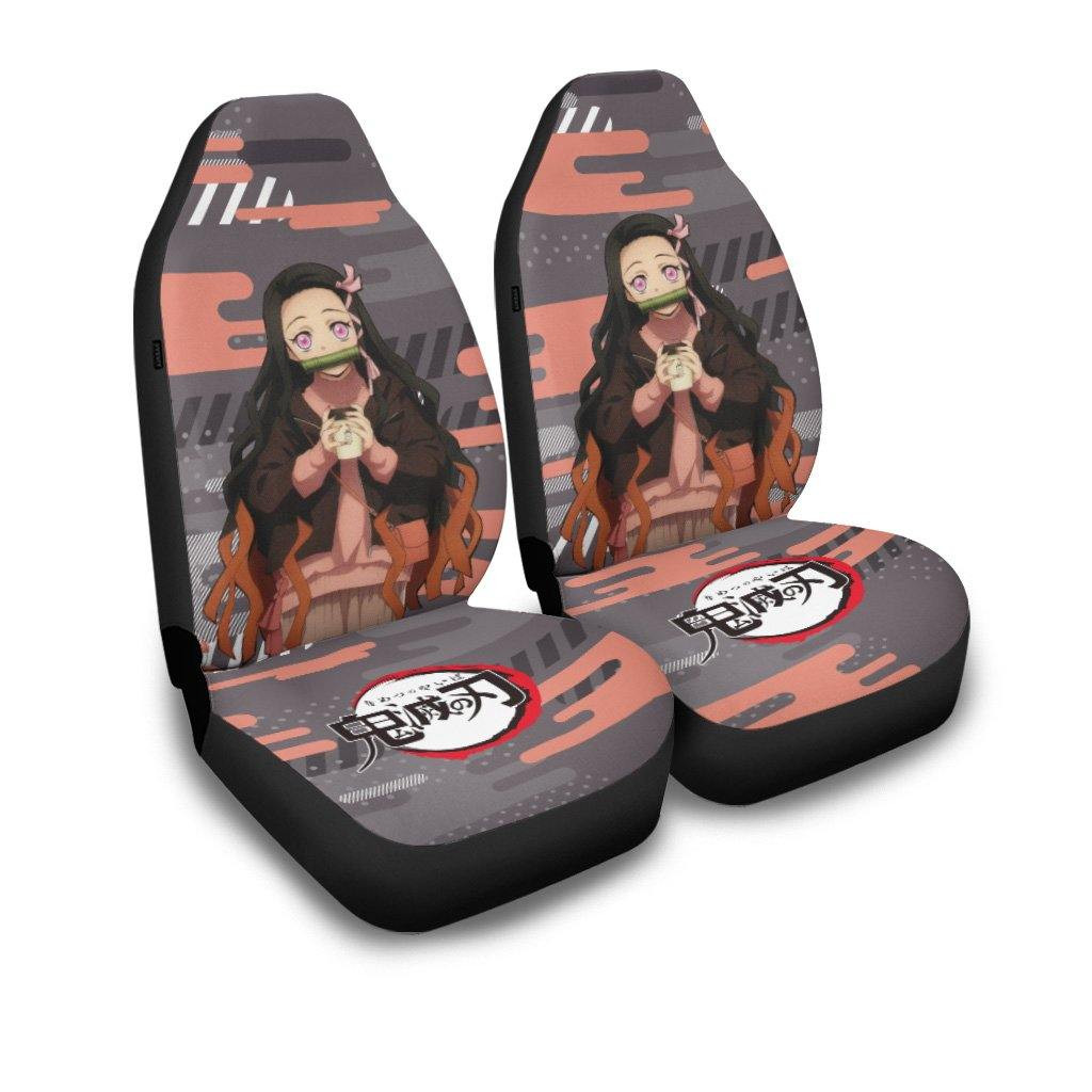 Nezuko Car Seat Covers Demon Slayer Anime