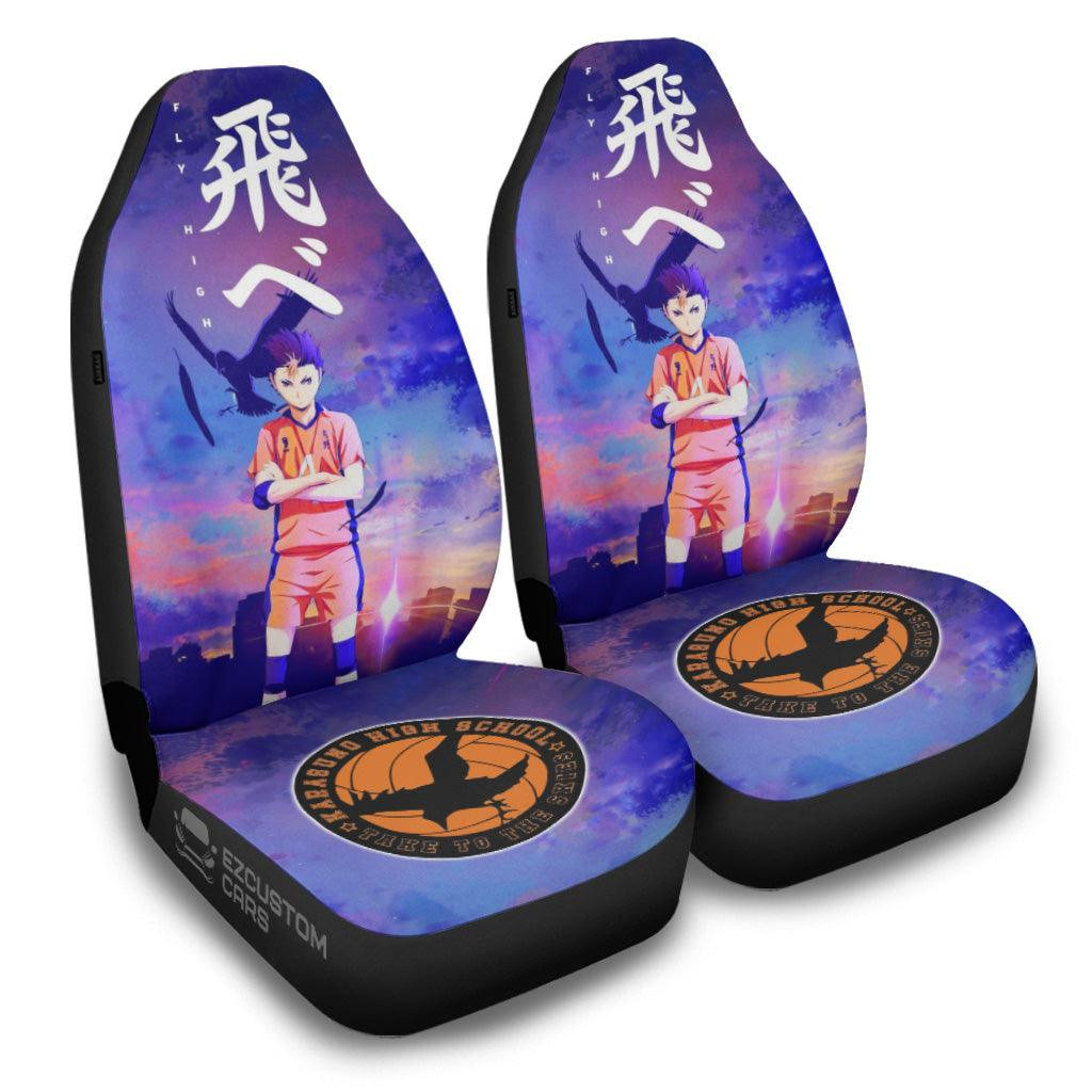 Nishinoya Haikyuu Anime Car Seat Covers