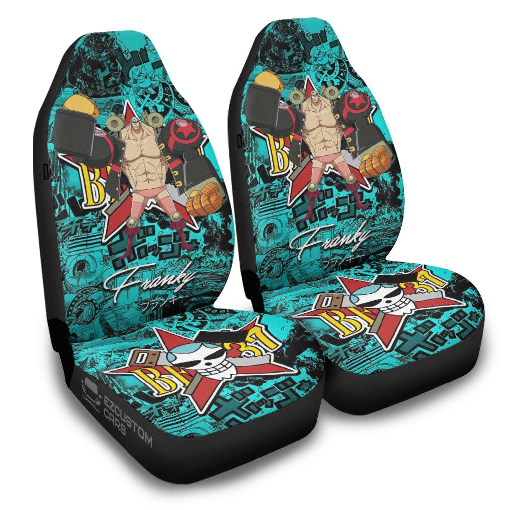 One Piece Car Accessories Anime Car Seat Covers Franky