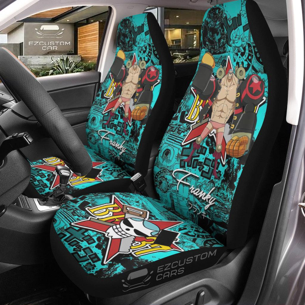 One Piece Car Accessories Anime Car Seat Covers Franky