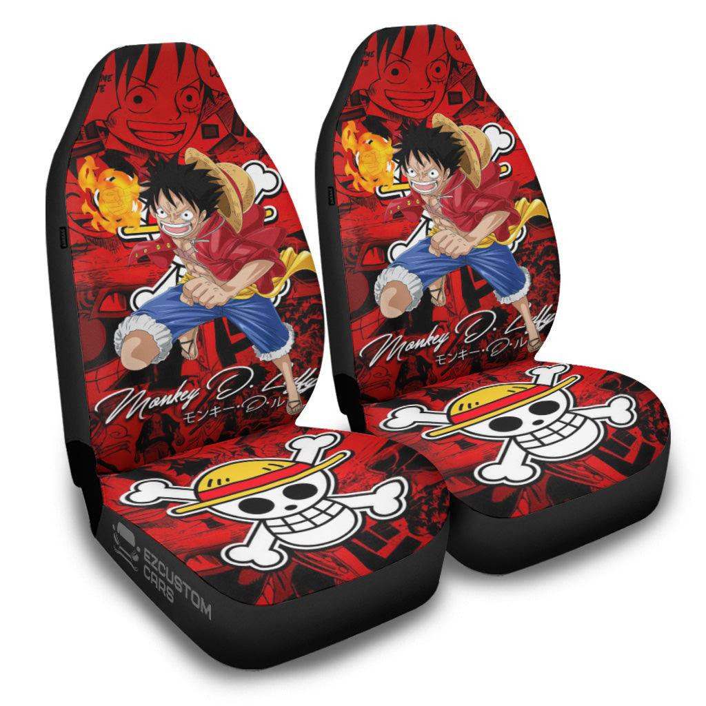 One Piece Car Accessories Anime Car Seat Covers Monkey D. Luffy