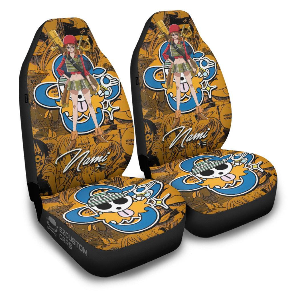 One Piece Car Accessories Anime Car Seat Covers Nami