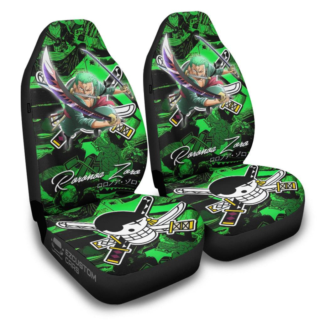 One Piece Car Accessories Anime Car Seat Covers Roronoa Zoro