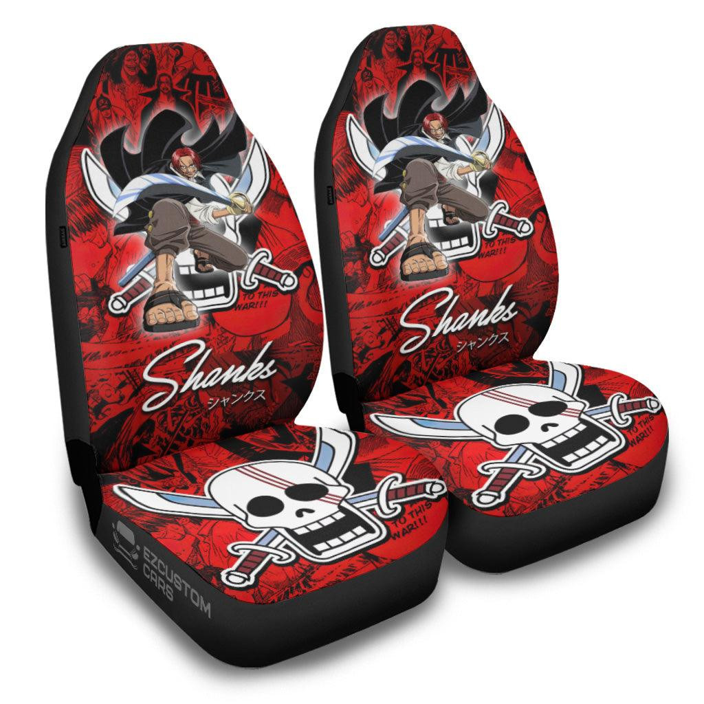 One Piece Car Accessories Anime Car Seat Covers Shanks