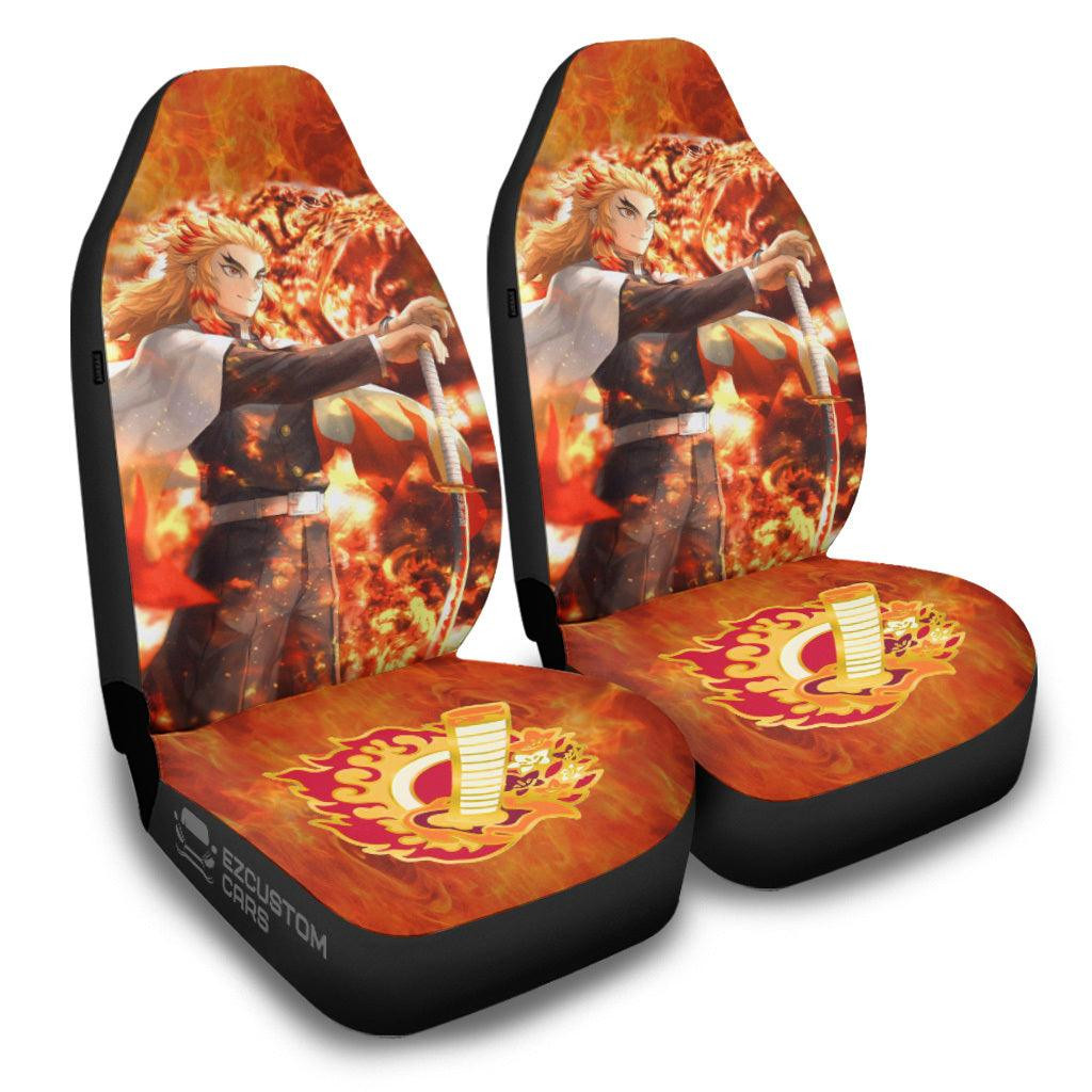 Rengoku vs Gyuu Tomioka Demon Slayer Car Seat Covers