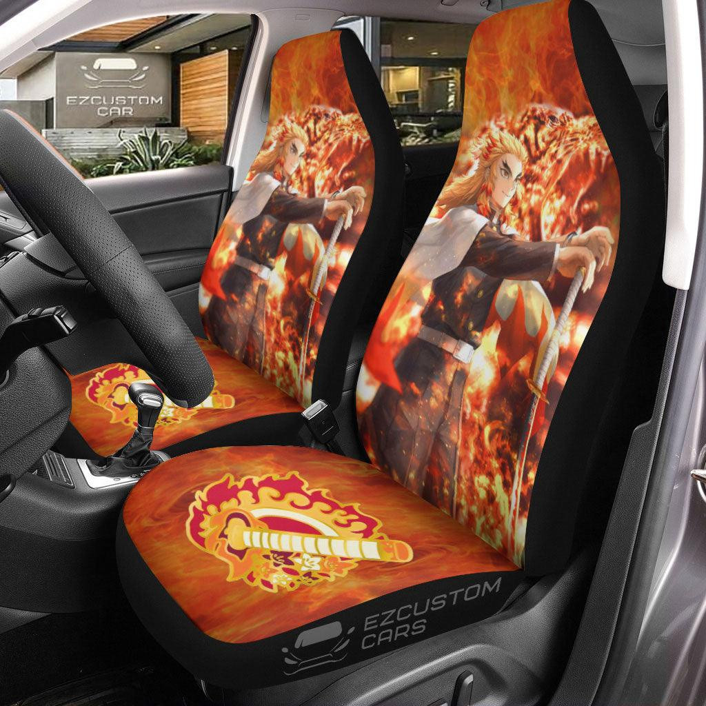 Rengoku vs Gyuu Tomioka Demon Slayer Car Seat Covers