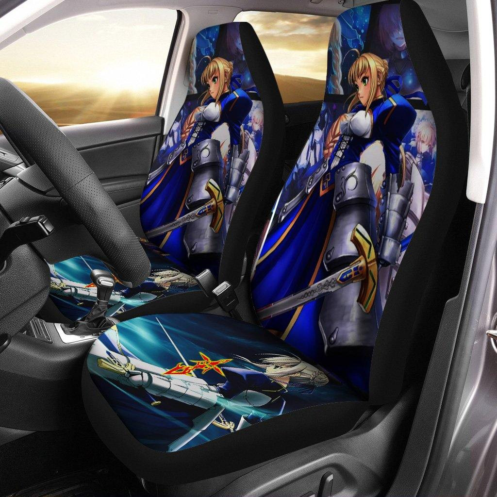 Saber Custom Car Seat Covers Fate/Stay Night Anime Car Accessories