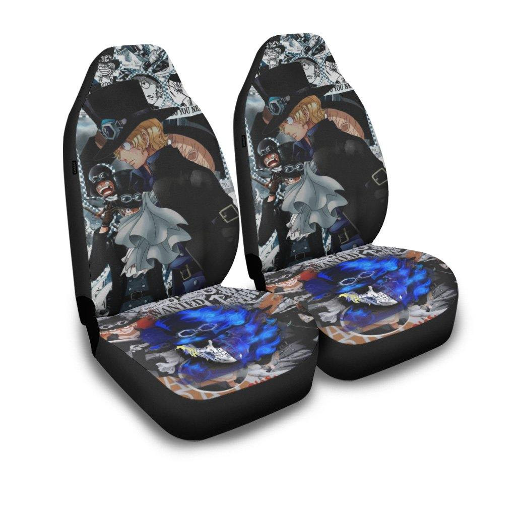 Sabo Car Seat Covers One Piece Anime Car Decor